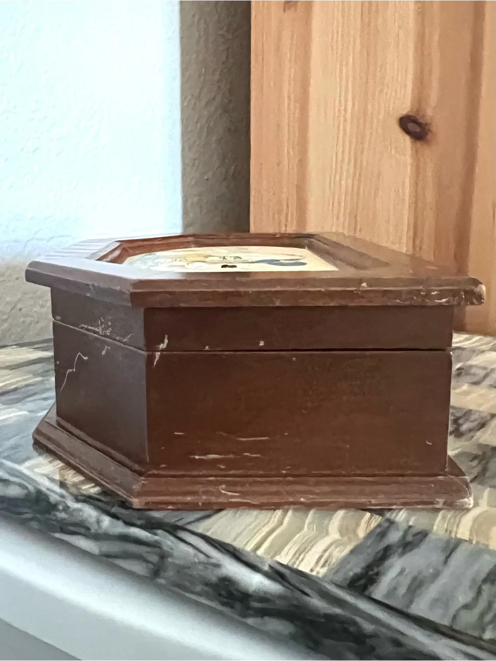 Vintage Holly Hobbie Wooden Jewelry Box